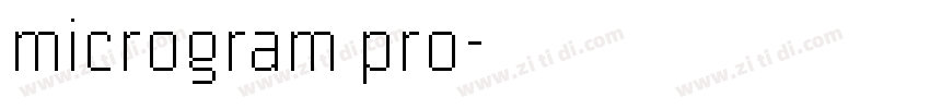 microgram pro字体转换